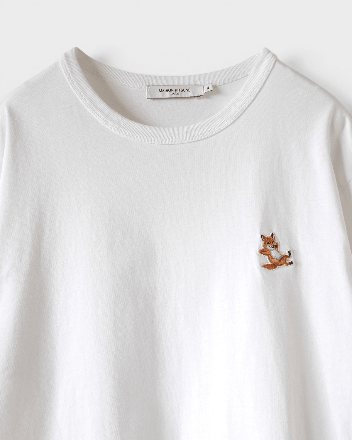 メゾン キツネ Tシャツ チラックスフォックス ホワイト XL メンズ レディース - NEWSED