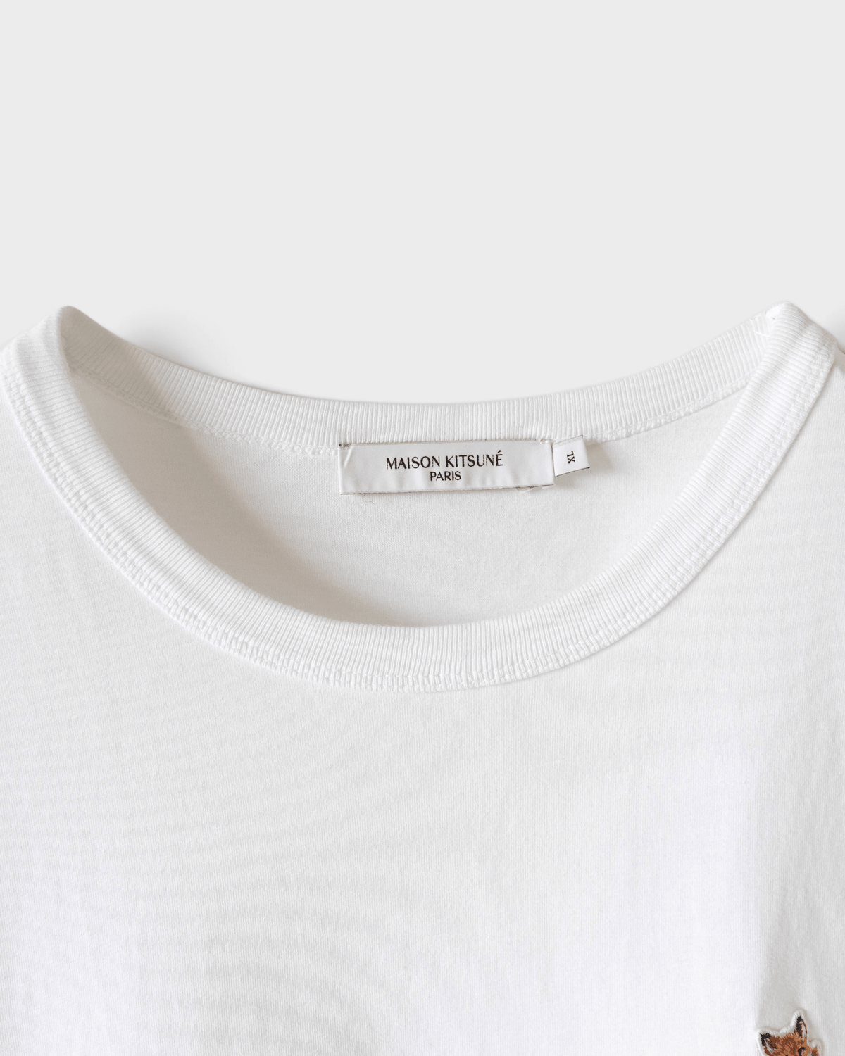 メゾン キツネ Tシャツ チラックスフォックス ホワイト XL メンズ レディース - NEWSED