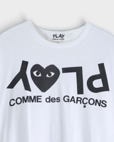 プレイ コム デ ギャルソン Tシャツ ホワイト XL メンズ レディース - NEWSED