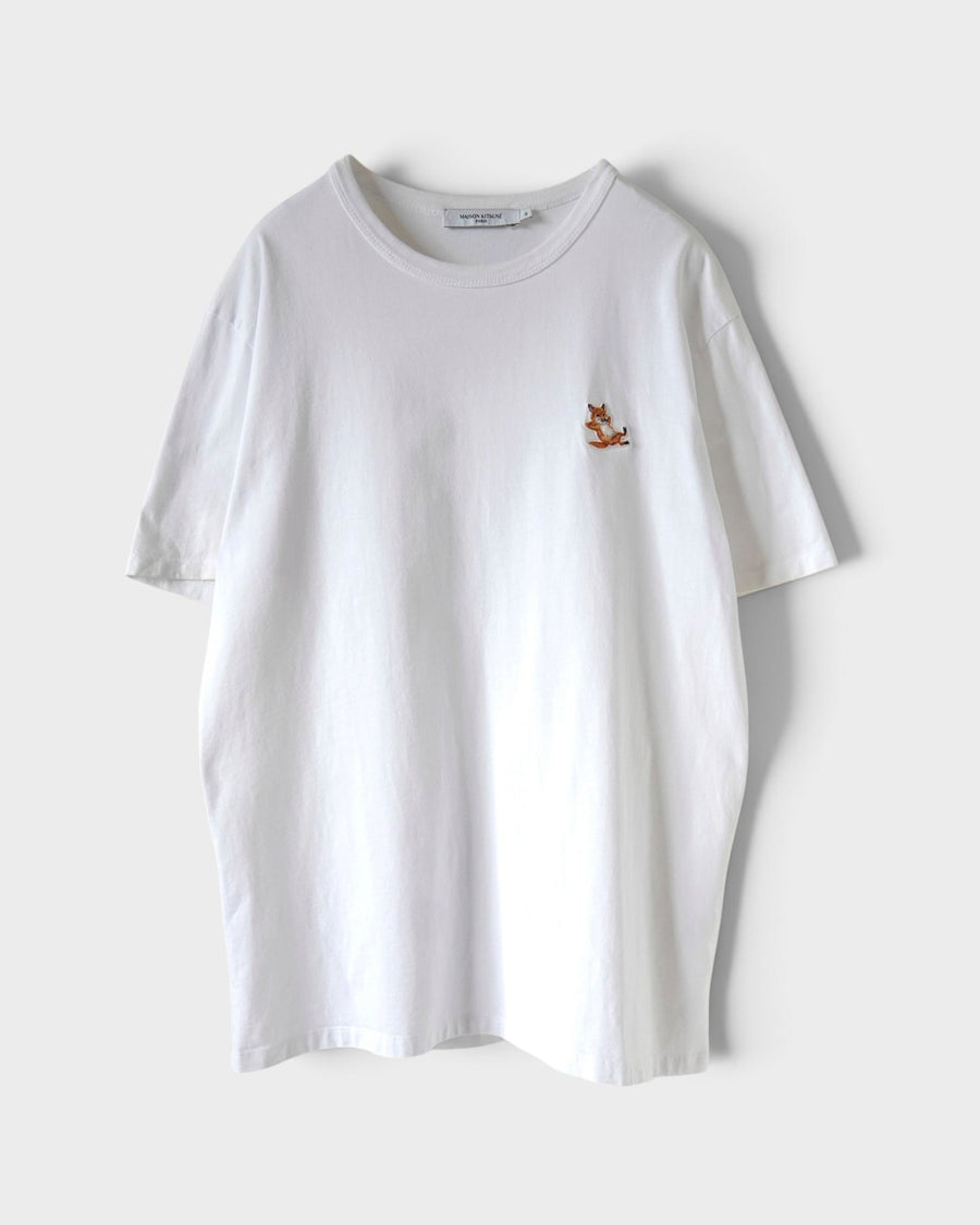 メゾン キツネ Tシャツ チラックスフォックス ホワイト XL メンズ レディース - NEWSED
