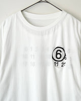 エムエムシックス メゾン マルジェラ フェイクレイヤード ホール Tシャツ ホワイト XS メンズ レディース - NEWSED