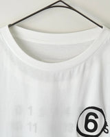 エムエムシックス メゾン マルジェラ フェイクレイヤード ホール Tシャツ ホワイト XS メンズ レディース - NEWSED