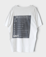 エムエムシックス メゾン マルジェラ バックプリント オーバーサイズ Tシャツ ホワイト XS メンズ レディース - NEWSED