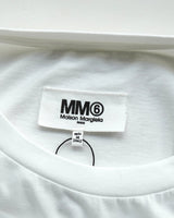 エムエムシックス メゾン マルジェラ フェイクレイヤード ホール Tシャツ ホワイト XS メンズ レディース - NEWSED