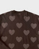 コーチ ホース アンド キャリッジ ハート クロップド Tシャツ オーガニック コットン XS ブラウン レディース