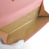 シャネル ココボタン レザー 長財布 ピンク