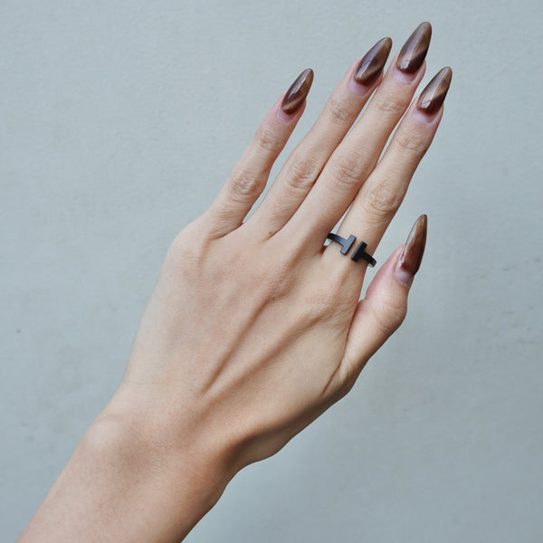 ティファニー Tスクエア リング 指輪 ステンレススチール 10号