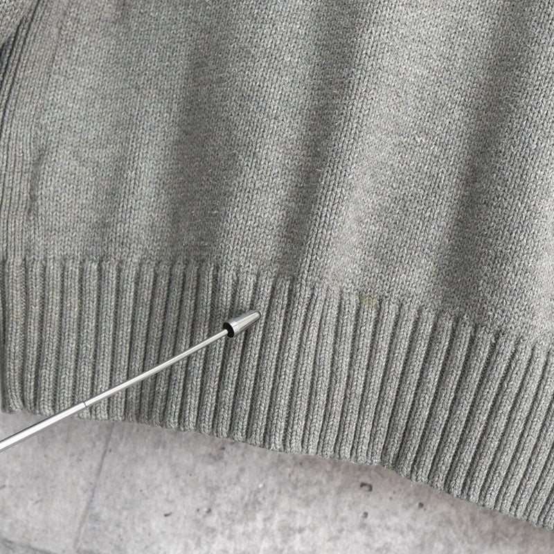 ポロ ラルフローレン ポニーロゴ ドライバーズニット グレー