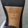 Maison Margiela tabi ankle strap leather heel pumps in black size 40