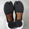 Maison Margiela tabi ankle strap leather heel pumps in black size 40