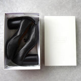 メゾン マルジェラ tabi タビ アンクルストラップ レザー ヒール パンプス ブラック サイズ40 - NEWSED