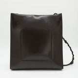 ジルサンダー TANGLE MEDIUM タングル レザー ショルダーバッグ ダークブラウン - NEWSED