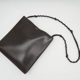 ジルサンダー TANGLE MEDIUM タングル レザー ショルダーバッグ ダークブラウン - NEWSED