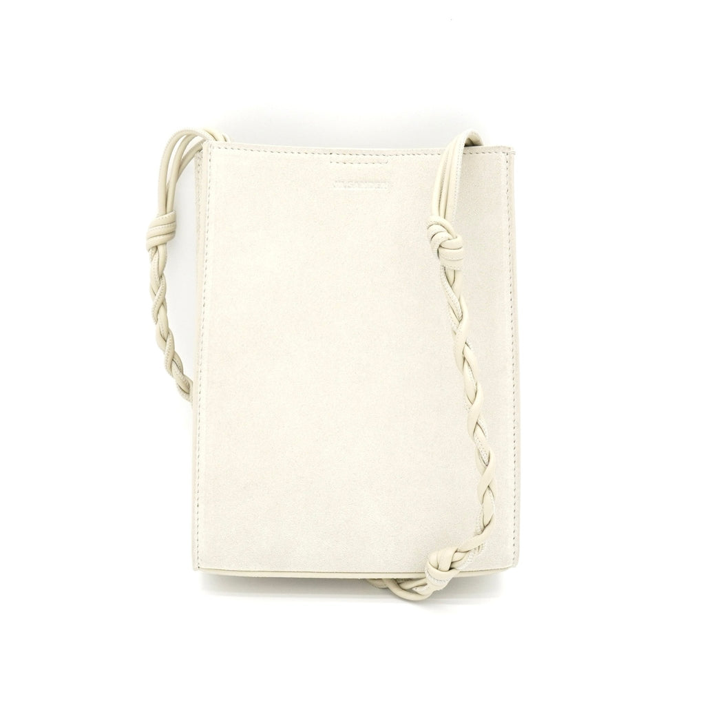 TANGLE SMALL ジルサンダー タングル スモール スエードレザー ショルダーバッグ グレー系