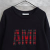 Tartan Check Logo Patch Sweatshirt