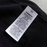 バーバリー TBロゴ カシミヤ100% ニット ブラック タグ付き未使用品 - NEWSED