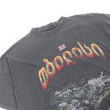 バレンシアガ Tbilisi Oversized T-Shirt オーバーサイズ ウォッシュド ヴィンテージ加工 半袖Ｔシャツ チャコールグレー 4 メンズ 未使用品 - NEWSED