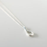 Tear Drop Silver Necklace - NEWSED