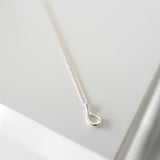 Tear Drop Silver Necklace - NEWSED
