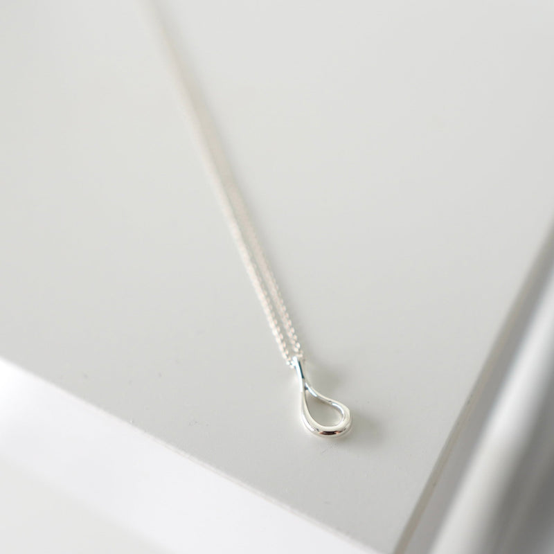 Tear Drop Silver Necklace - NEWSED