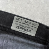 ディーゼル TEPPHAR ブラック コーティング ストレッチ デニム - NEWSED