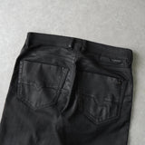 ディーゼル TEPPHAR ブラック コーティング ストレッチ デニム - NEWSED