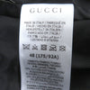 グッチ×バレンシアガ The Hacker Jumbo GG Jacket ハッカープロジェクト テーラードジャケット ブラック IT 48 メンズ