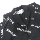 グッチ×バレンシアガ The Hacker Jumbo GG Jacket ハッカープロジェクト テーラードジャケット ブラック IT 48 メンズ - NEWSED