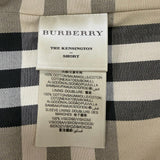 バーバリー THE KENSINGTON 裏地ノバチェック柄 ロゴ入りボタン レザー使い トレンチコート ベージュ 48 メンズ - NEWSED