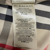 バーバリー THE KENSINGTON 裏地ノバチェック柄 ロゴ入りボタン レザー使い トレンチコート ベージュ 48 メンズ - NEWSED