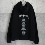 THERMAL LAYERED ZIP HOODIE ジュンナカヤマ サーマル ジップアップ フーディー パーカー ブラック - NEWSED