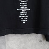 THERMAL LAYERED ZIP HOODIE ジュンナカヤマ サーマル ジップアップ フーディー パーカー ブラック - NEWSED