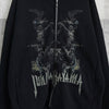 THERMAL LAYERED ZIP HOODIE ジュンナカヤマ サーマル ジップアップ フーディー パーカー ブラック