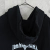 THERMAL LAYERED ZIP HOODIE ジュンナカヤマ サーマル ジップアップ フーディー パーカー ブラック