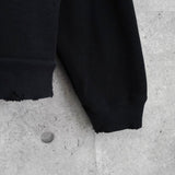 THERMAL LAYERED ZIP HOODIE ジュンナカヤマ サーマル ジップアップ フーディー パーカー ブラック - NEWSED