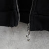 THERMAL LAYERED ZIP HOODIE ジュンナカヤマ サーマル ジップアップ フーディー パーカー ブラック