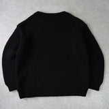 THRIFTY LOOK STAR HAND KNIT スリフティールック スター ハンドニット ブラック - NEWSED
