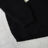 THRIFTY LOOK STAR HAND KNIT スリフティールック スター ハンドニット ブラック - NEWSED