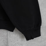 バレンシアガ TO MY LOVE HOODIE オーバーサイズ CD装飾 ダメージ加工 パーカー フーディー ブラック - NEWSED