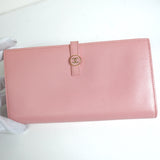 シャネル ココボタン レザー 長財布 ピンク