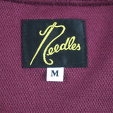 ニードルズ Track Jacket-Poly Smooth ロゴ刺繍 ダブルジップアップ ジャージ トラックジャケット ワインレッド M メンズ - NEWSED