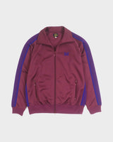 ニードルズ Track Jacket-Poly Smooth ロゴ刺繍 ダブルジップアップ ジャージ トラックジャケット ワインレッド M メンズ - NEWSED