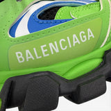 バレンシアガ TRACK TRAINERS レースアップ レザー ローカットスニーカー ライトグリーン 24.5 レディース - NEWSED
