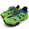バレンシアガ TRACK TRAINERS レースアップ レザー ローカットスニーカー ライトグリーン 24.5 レディース