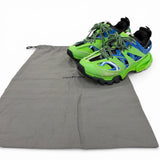 バレンシアガ TRACK TRAINERS レースアップ レザー ローカットスニーカー ライトグリーン 24.5 レディース - NEWSED