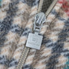 バレンシアガ ワードローブ TRACKSUIT JAKET スポーティB チェック柄 ロゴ刺繍 ジップアップ フリース ジャケット マルチ 46 メンズ