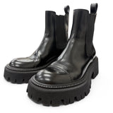 バレンシアガ TRACTOR BOOTIE サイドゴア ブーツ ブラック 35 レディース - NEWSED