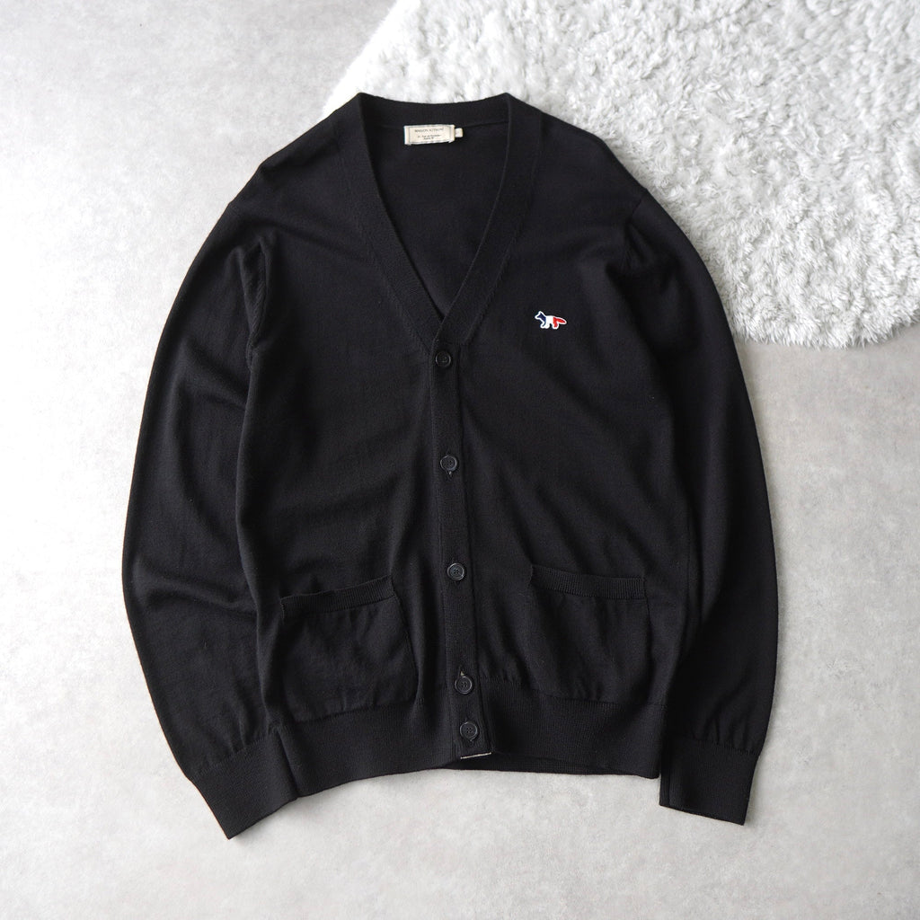 Tricolore Fox Patch Cardigan