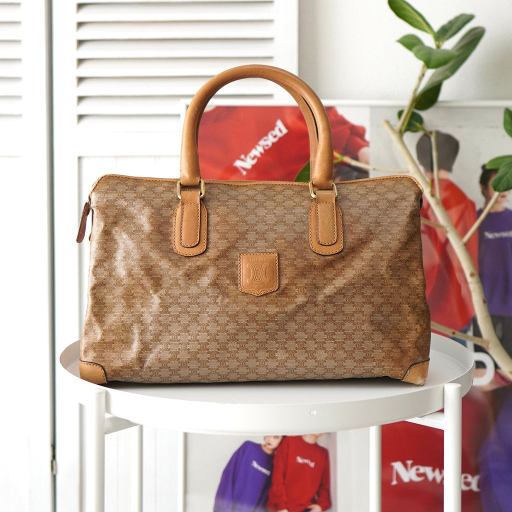 Triomphe PVC Mini Boston Bag｜Made in Italy