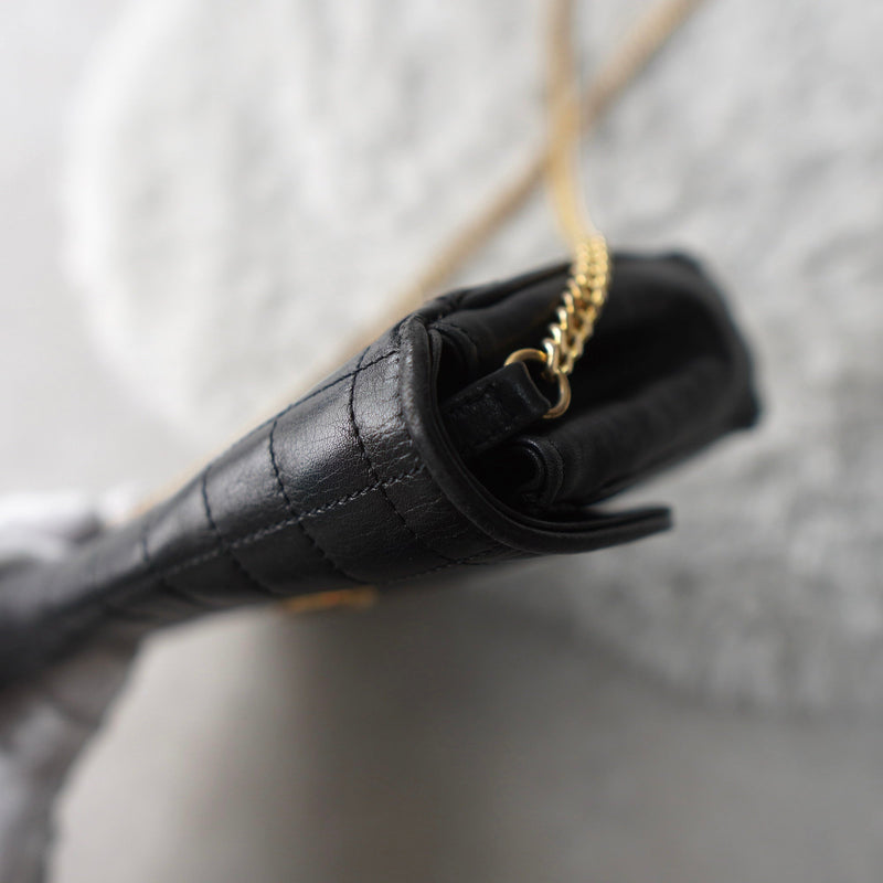 Triomphe Quilting Chain Shoulder Bag - NEWSED